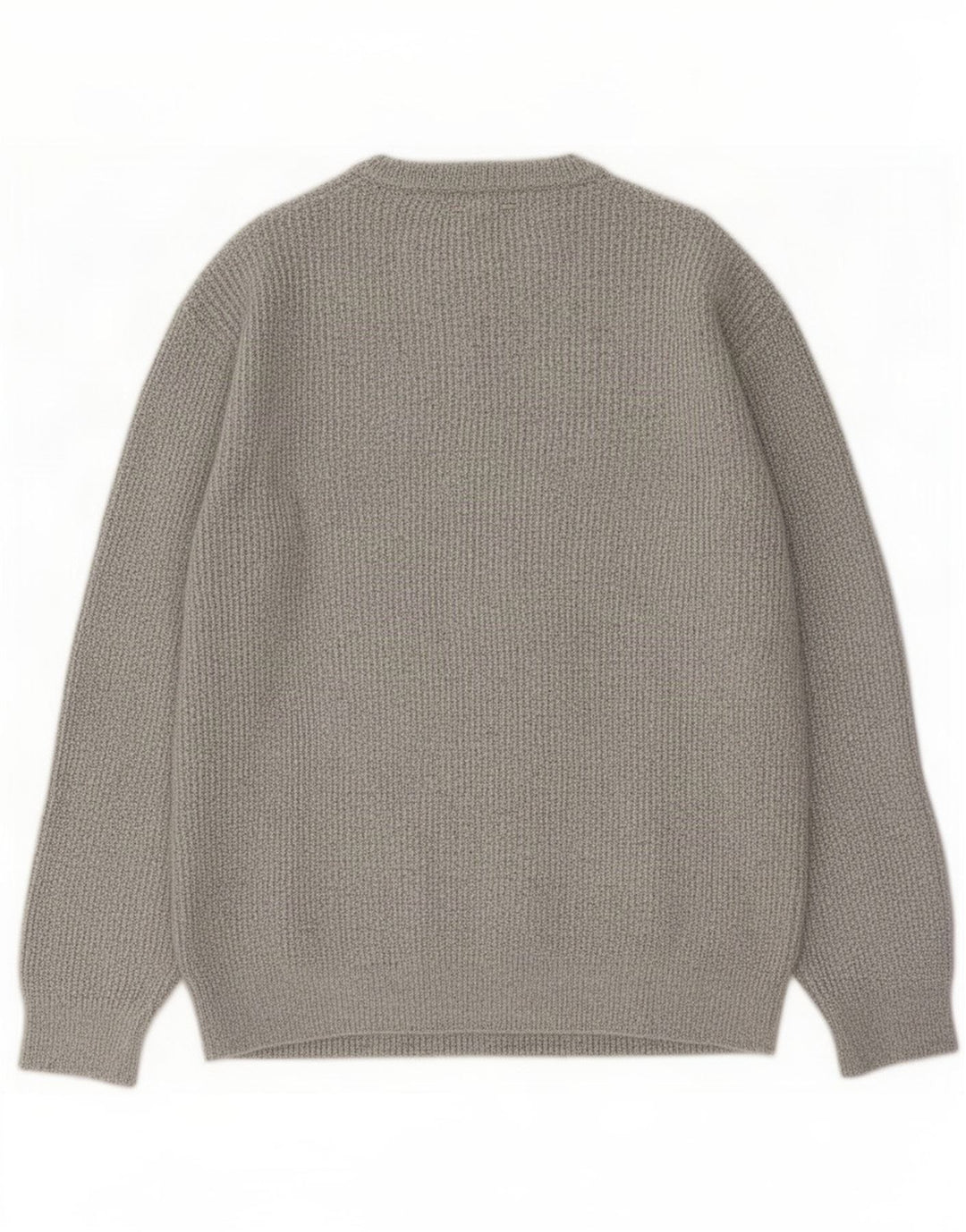 Marks & Spencer Mens Crew Neck Jumper Sweater Large Grey Polyamide