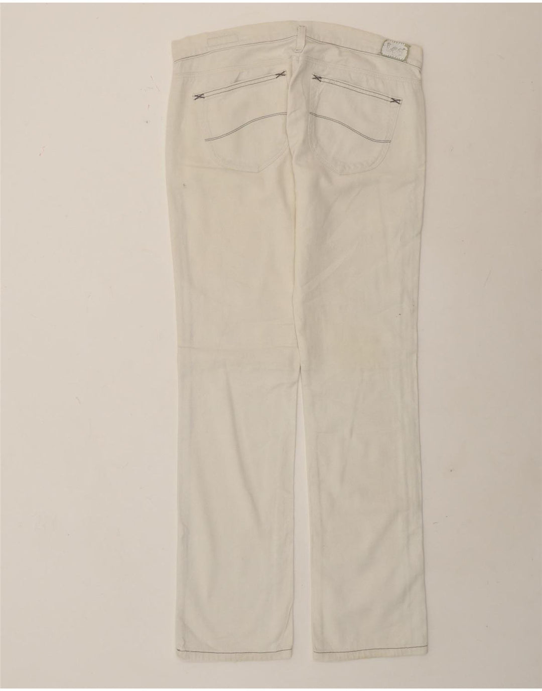 Lee Womens Lynn Slim Jeans W29 L33 White Cotton