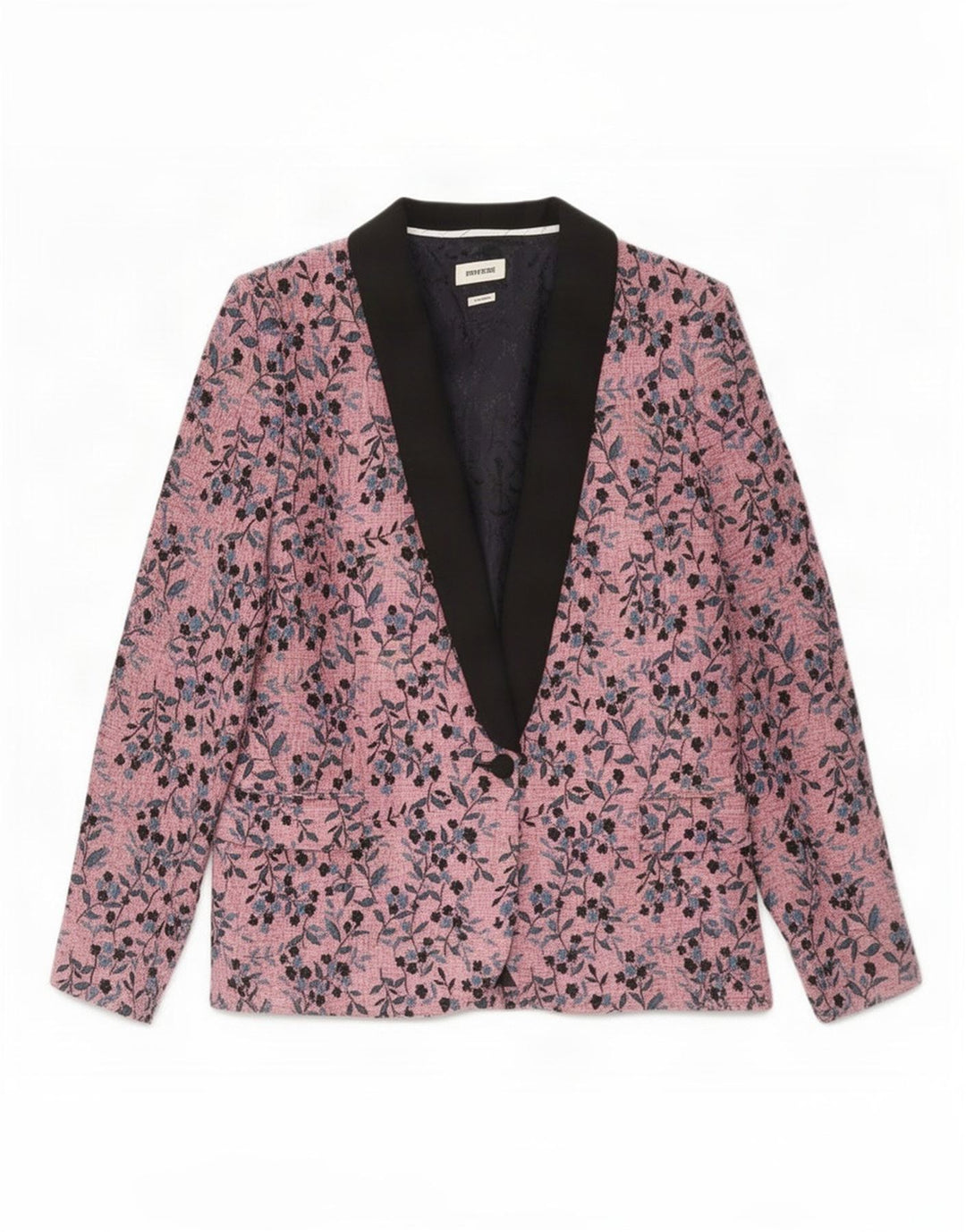ZADIG & VOLTAIRE Womens Blazer Jacket EU 40 Medium Pink Floral Designer