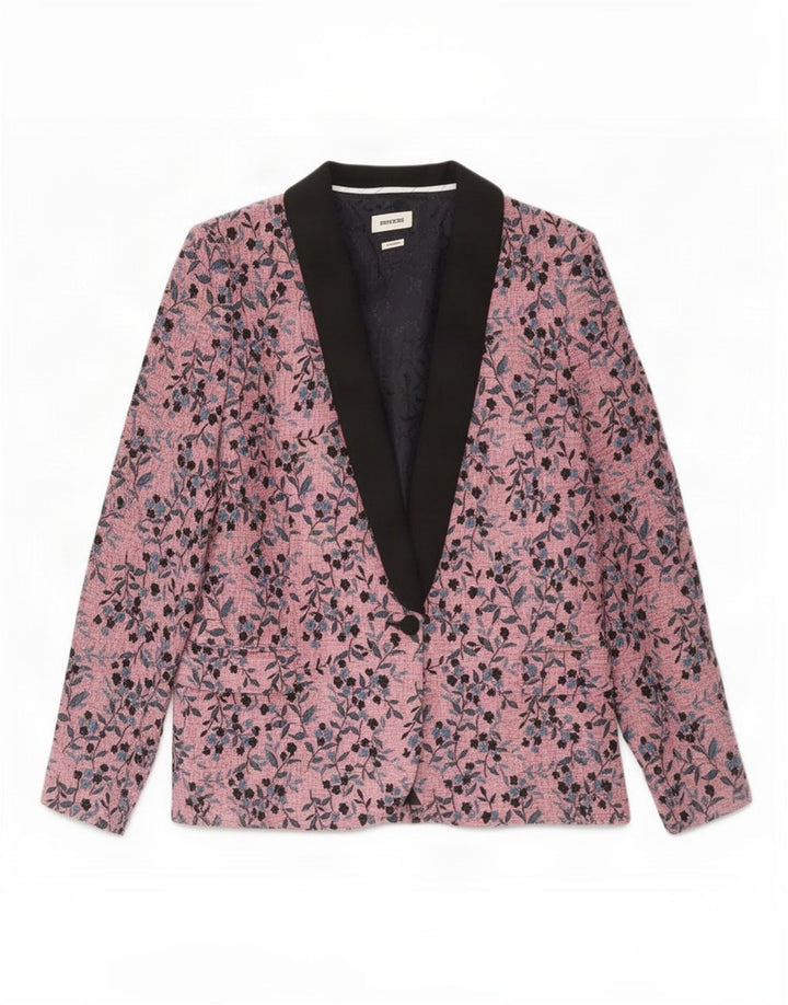 ZADIG & VOLTAIRE Womens Blazer Jacket EU 40 Medium Pink Floral Designer