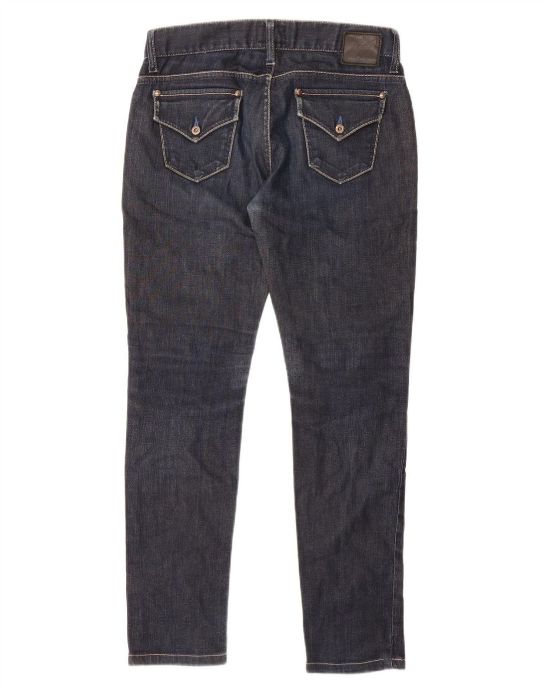 Calvin Klein Womens Slim Jeans W27 L29 Navy Blue Cotton