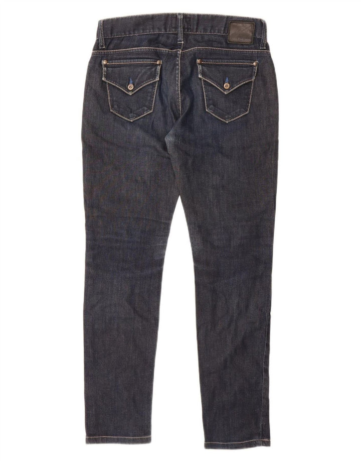 Calvin Klein Womens Slim Jeans W27 L29 Navy Blue Cotton