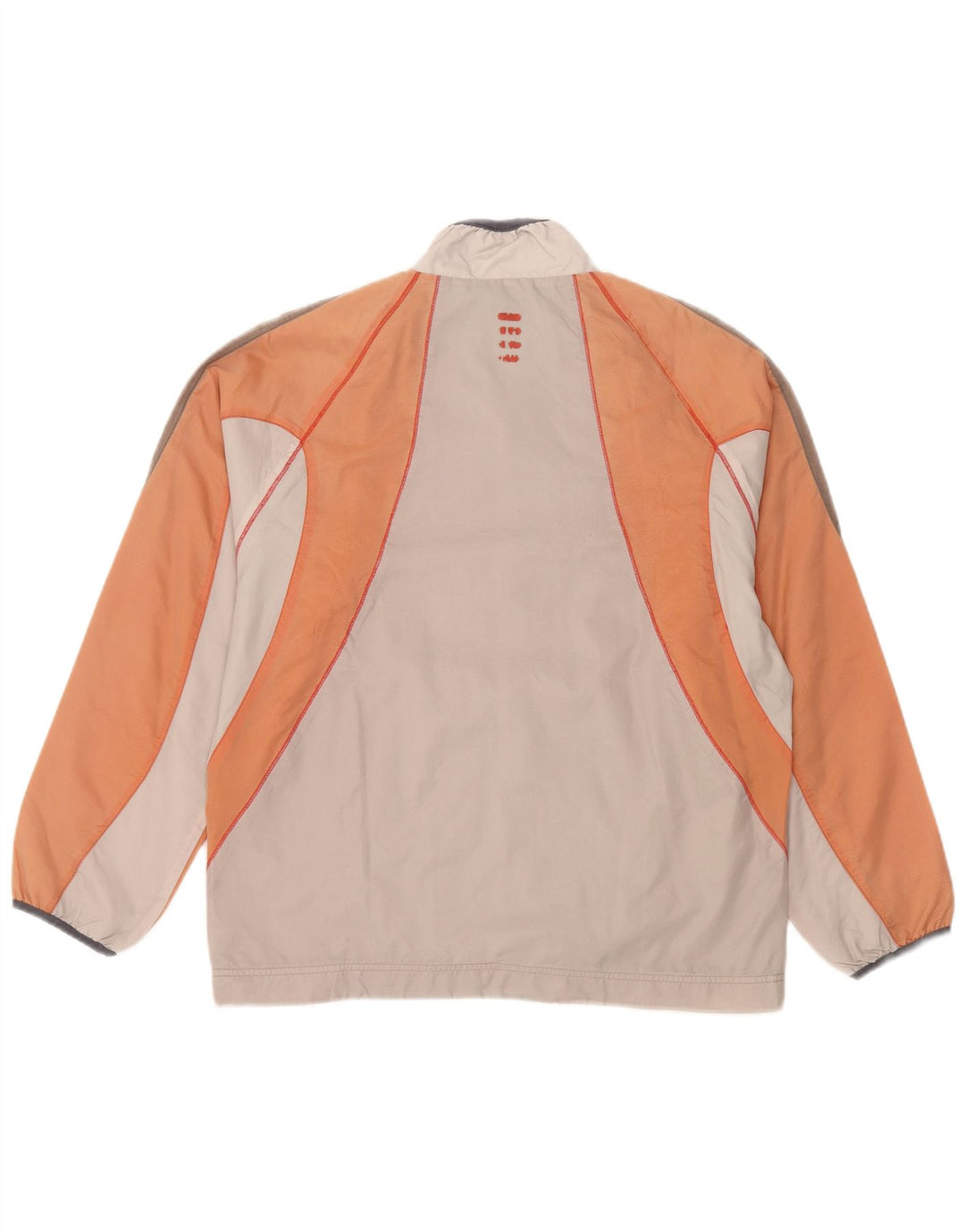 Fila Mens Tracksuit Top Jacket Small Beige Colourblock Polyamide