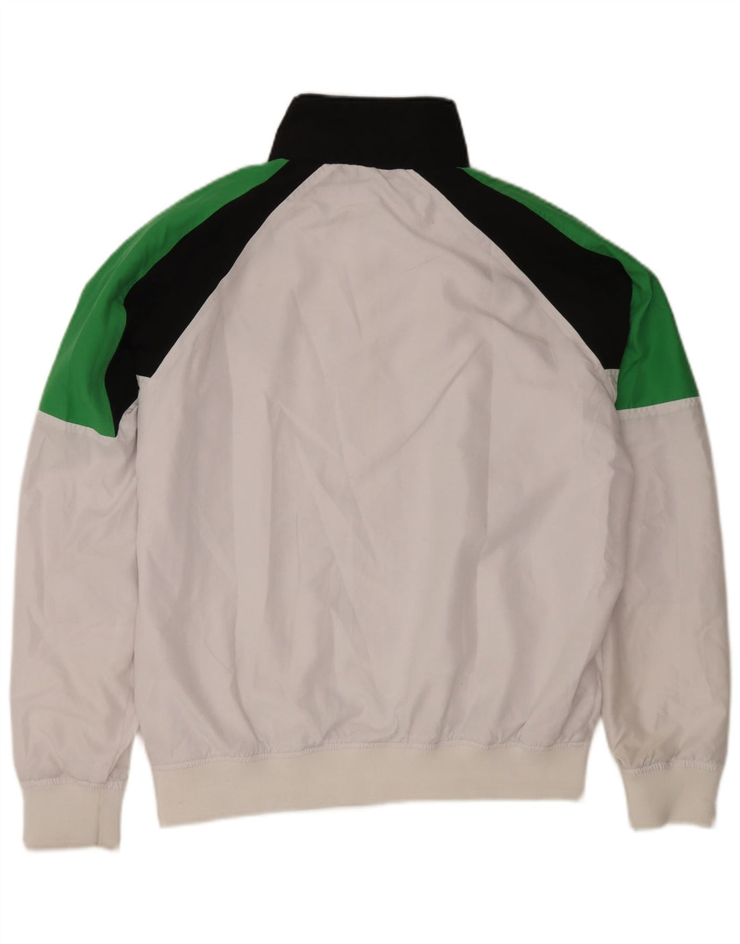 Slam Mens Graphic Tracksuit Top Jacket Large White Colourblock Polyester