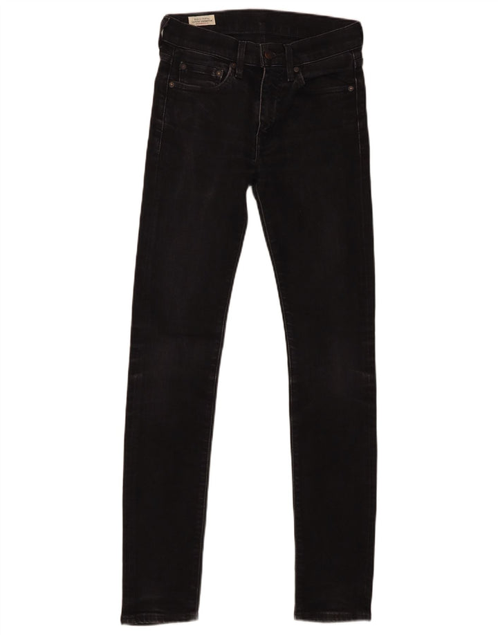 LEVI'S Womens Skinny Jeans W28 L32 Black Cotton