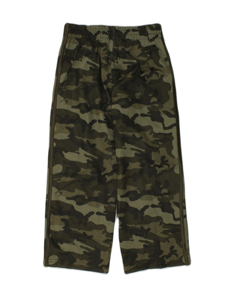 STARTER Boys Tracksuit Trousers 4-5 Years XS Khaki Camouflage Polyester | Vintage Starter | Thrift | Second-Hand Starter | Used Clothing | Messina Hembry 