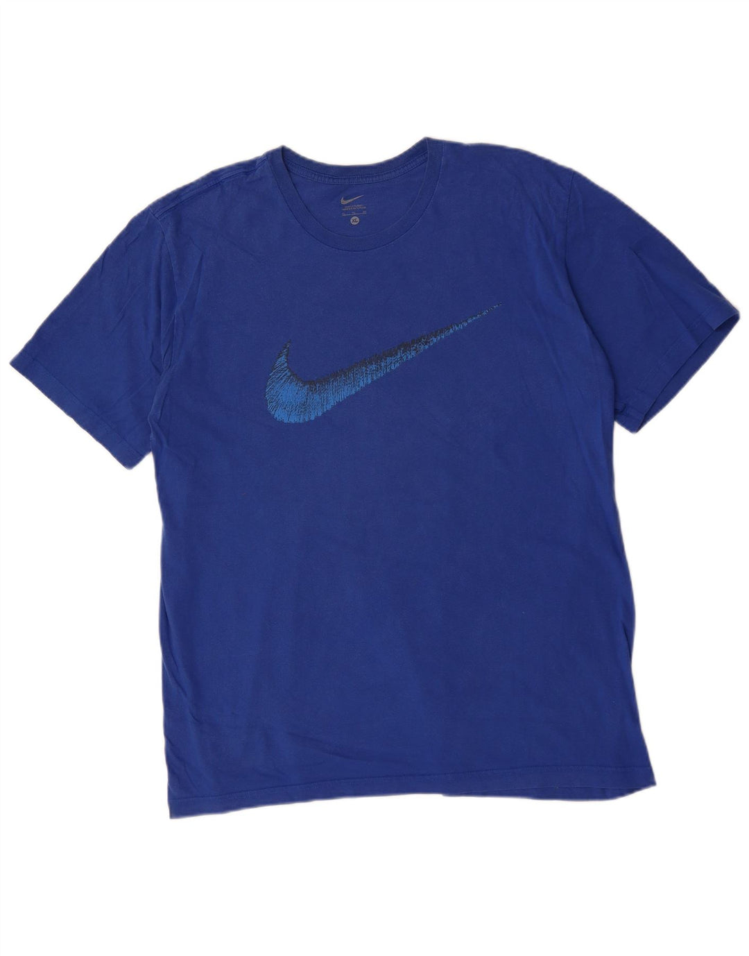 NIKE Mens Graphic T-Shirt Top XL Blue Cotton