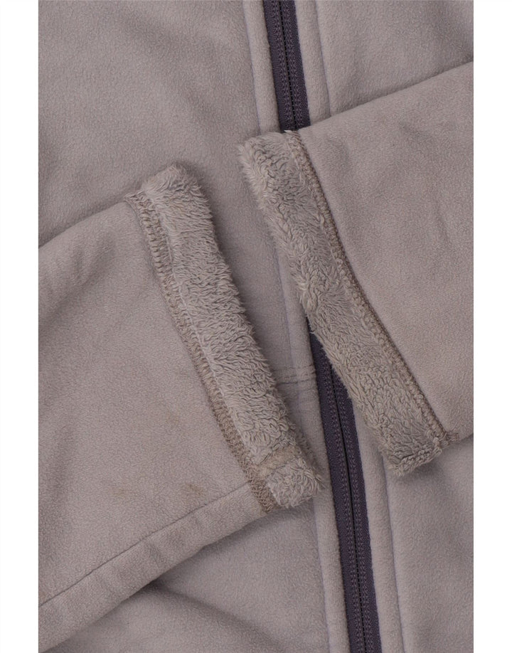 THE NORTH FACE Womens Fleece Jacket UK 14 Medium Grey Polyester