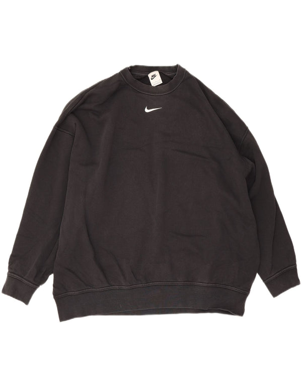 Nike Mens Loose Fit Sweatshirt Jumper Small Black Cotton