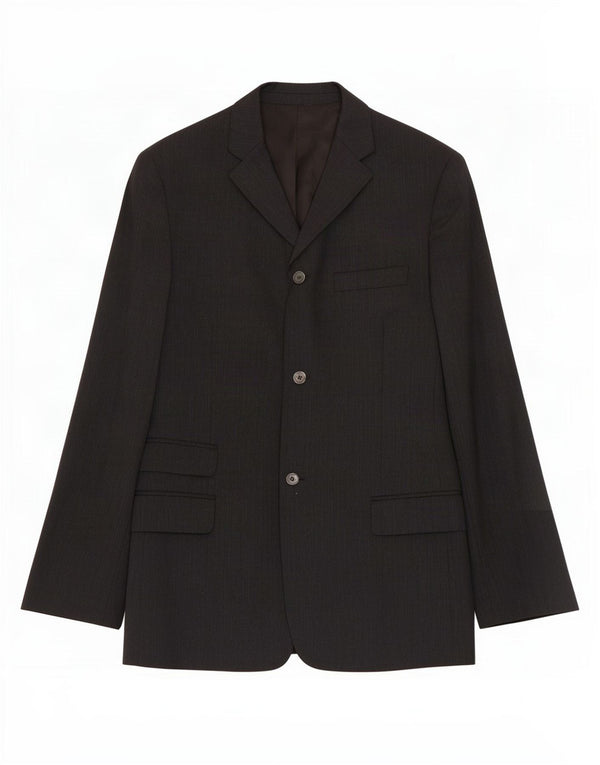 Dolce & Gabbana Mens Ittierre 3 Button Blazer Jacket IT 50 Large Grey Wool