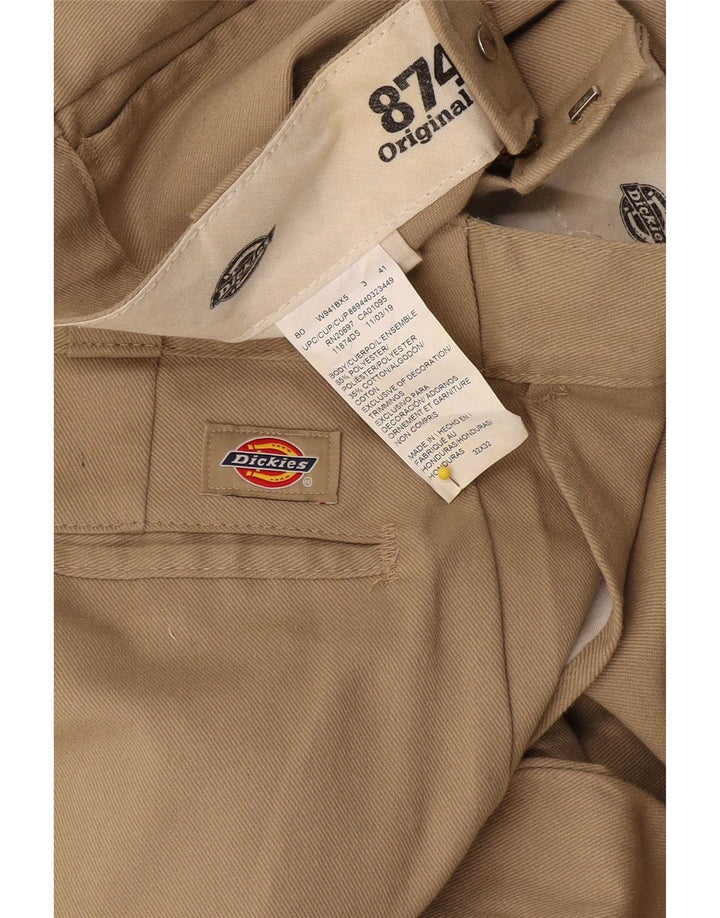 Dickies Mens 874 Straight Chino Trousers W32 L32 Beige Polyester