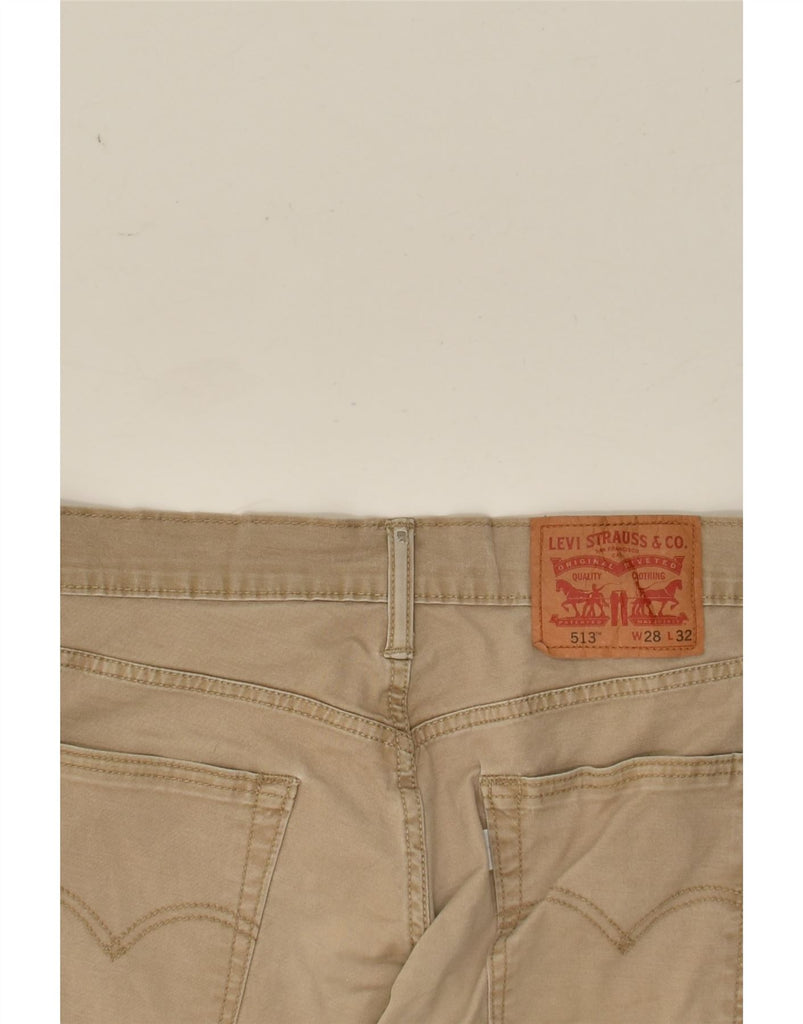 LEVI'S Mens 513 Slim Jeans W28 L32  Beige Cotton | Vintage Levi's | Thrift | Second-Hand Levi's | Used Clothing | Messina Hembry 