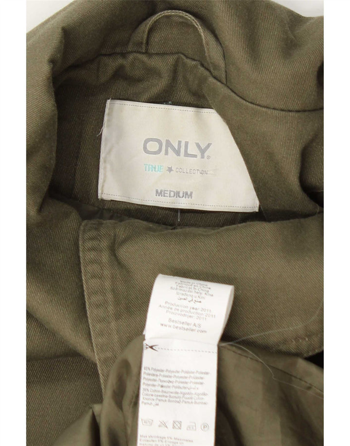 Only Womens Bomber Jacket UK 12 Medium Green Polyester