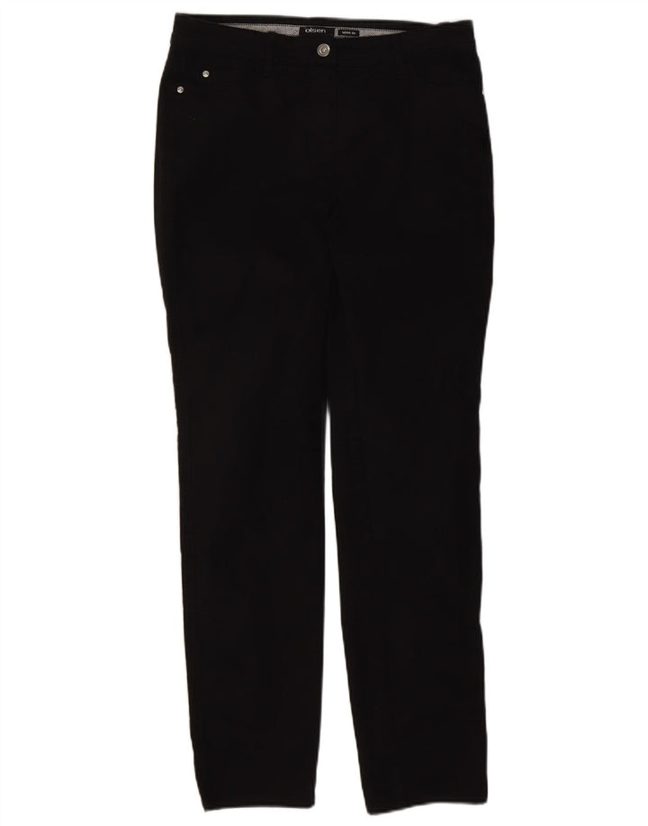 Olsen Womens Slim Jeans UK 14 Medium W30 L30 Black