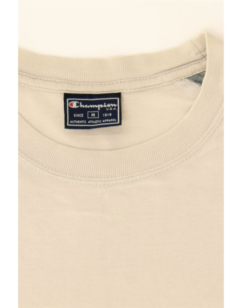 CHAMPION Mens T-Shirt Top Medium White Colourblock Cotton Vintage Champion and Second-Hand Champion from Messina Hembry 