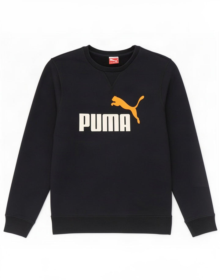 Puma Mens Graphic Sweatshirt Jumper Small Navy Blue