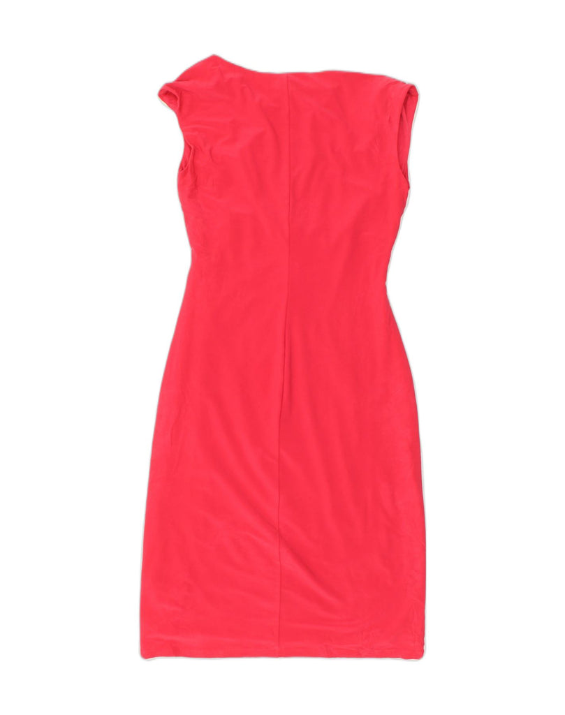 RALPH LAUREN Womens Sheath Dress US 8 Medium Red Polyester | Vintage Ralph Lauren | Thrift | Second-Hand Ralph Lauren | Used Clothing | Messina Hembry 