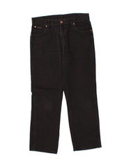 WRANGLER Mens Texas Straight Jeans W32 L27 Black Cotton