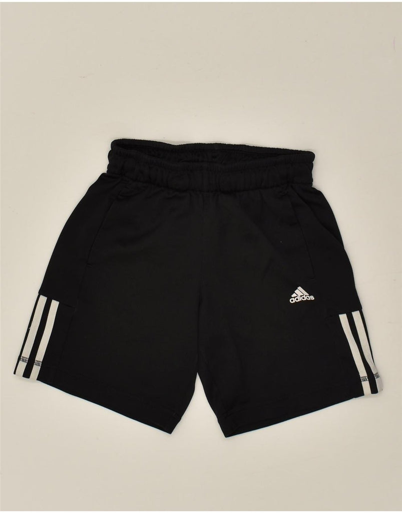 ADIDAS Boys Sport Shorts 9-10 Years Black | Vintage Adidas | Thrift | Second-Hand Adidas | Used Clothing | Messina Hembry 