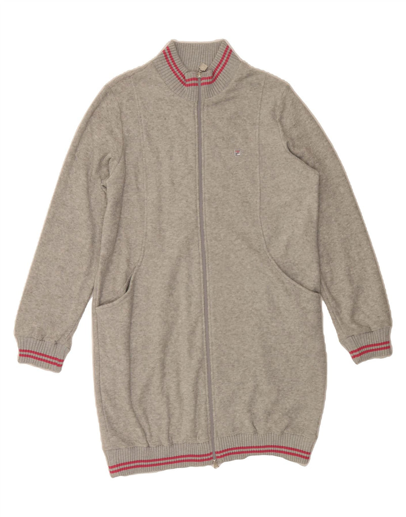 FILA Womens Robe Dress UK 14 Medium Grey Polyester Vintage Fila and Second-Hand Fila from Messina Hembry 