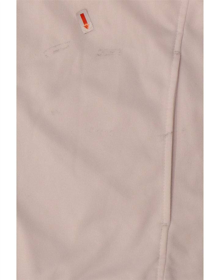 Asics Mens Tracksuit Top Jacket Medium White Colourblock Polyester