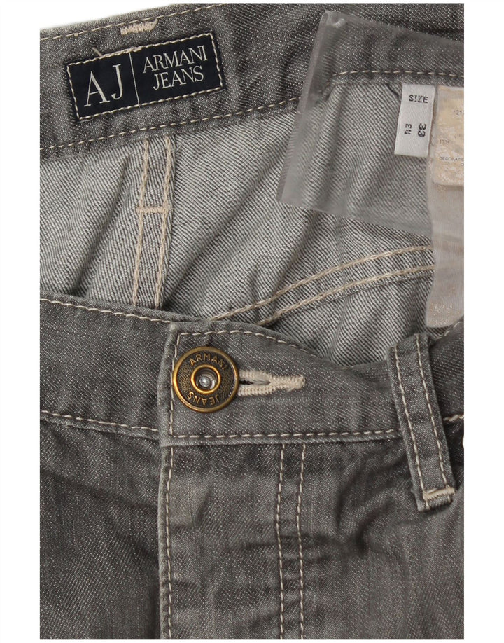 Armani Mens Slim Jeans W33 L27 Grey