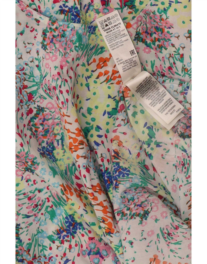 Marks & Spencer Womens Maxi Dress UK 14 Large Multicoloured Floral