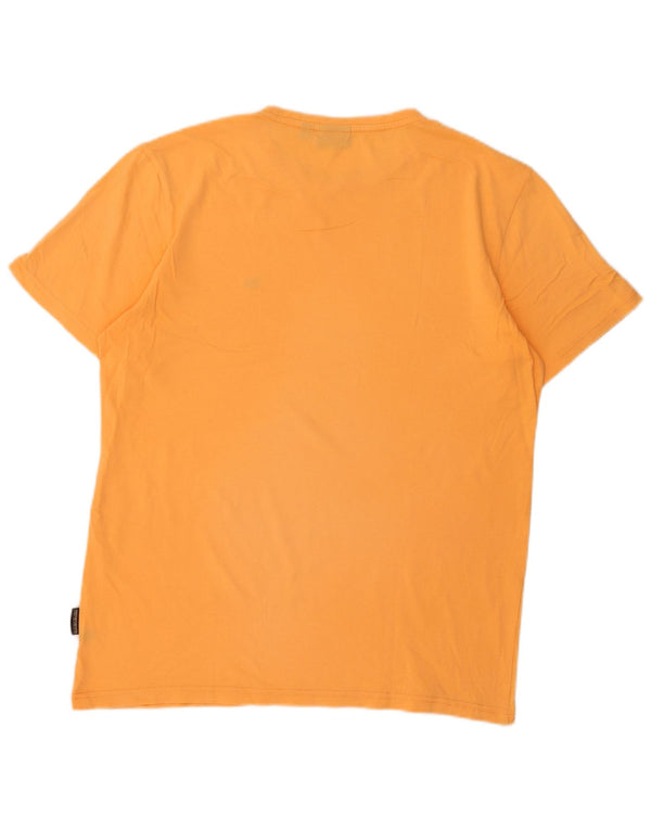 NAPAPIJRI Mens Geographic T-Shirt Top Large Orange