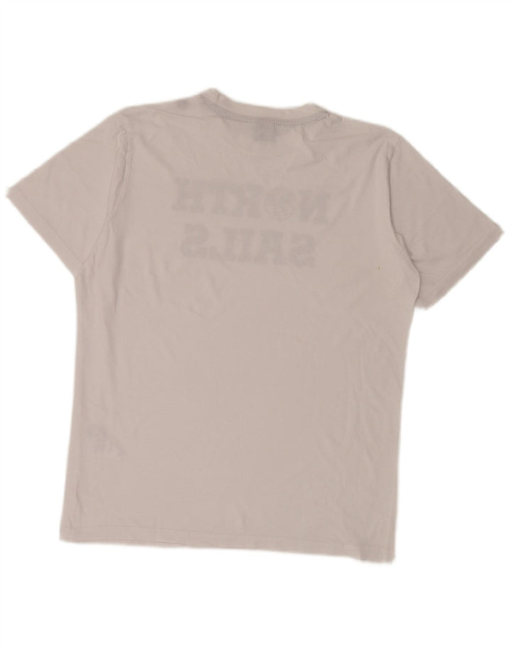 North Sails Mens Graphic T-Shirt Top Small White Cotton