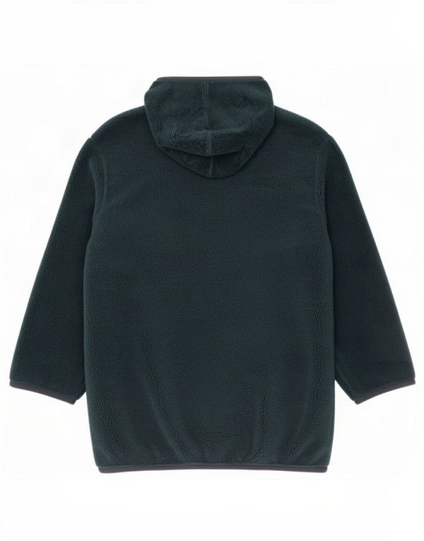 Verde Piu Womens Hooded Windbreaker Coat UK 16 Large Green Novelty