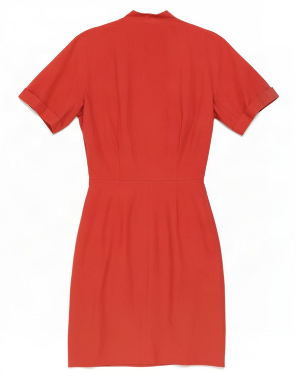 Max Mara Womens Wrap Dress UK 12 Medium Red Linen