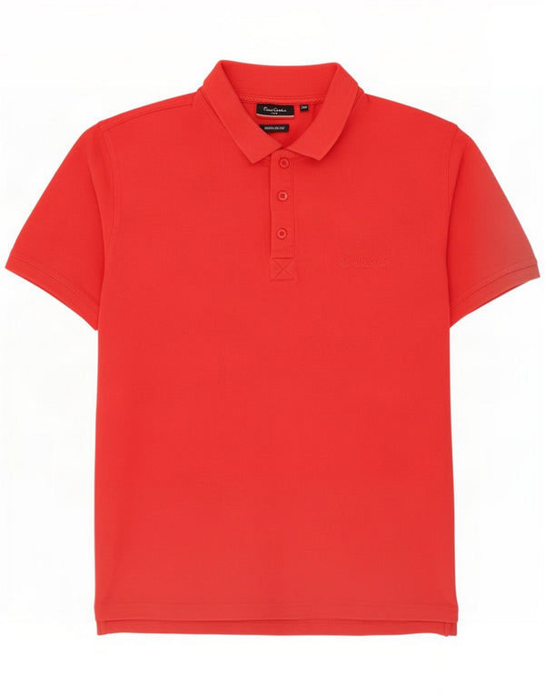 Pierre Cardin Mens Polo Shirt 2XL Red Cotton