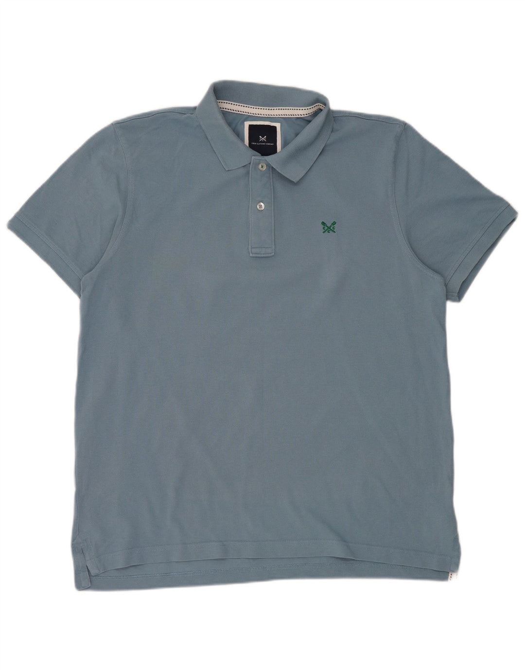 Crew Clothing Mens Polo Shirt XL Blue Cotton