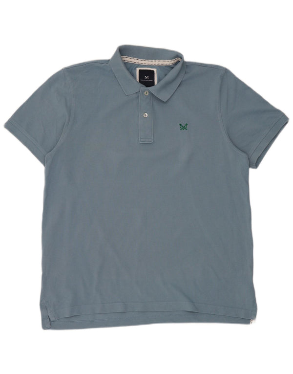 Crew Clothing Mens Polo Shirt XL Blue Cotton