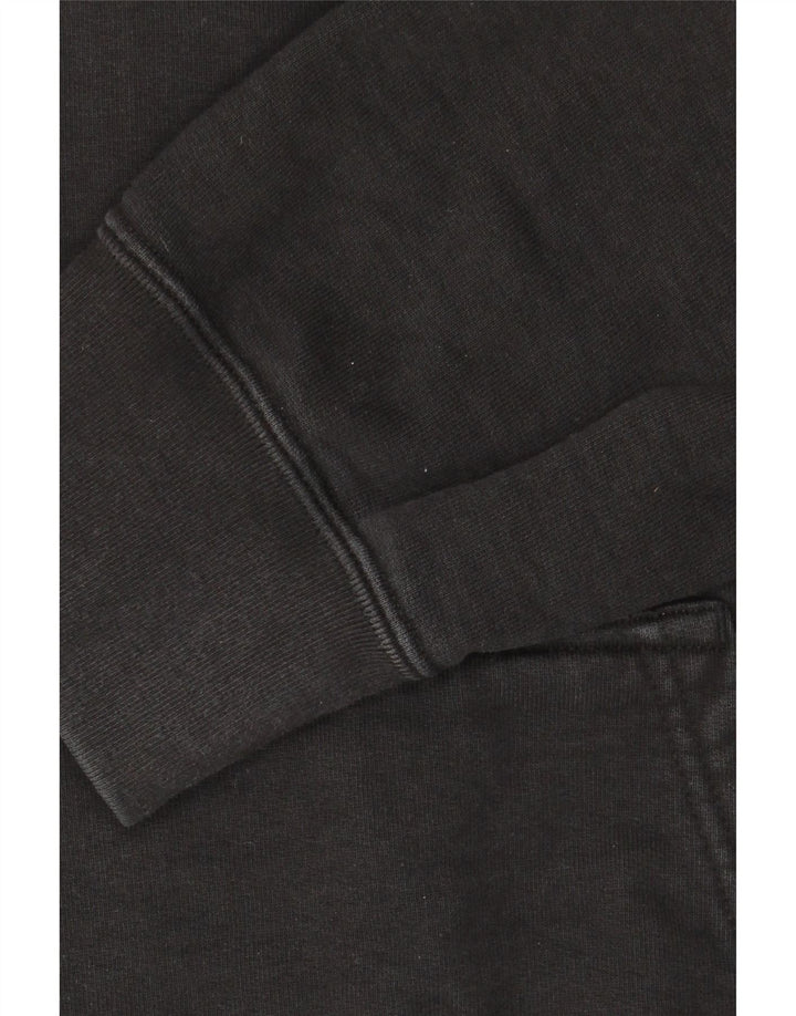 ADIDAS Mens Hoodie Jumper Medium Black Cotton