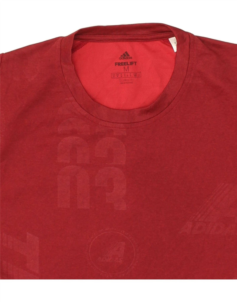 ADIDAS Mens Climalite T-Shirt Top Medium Red Polyester | Vintage Adidas | Thrift | Second-Hand Adidas | Used Clothing | Messina Hembry 