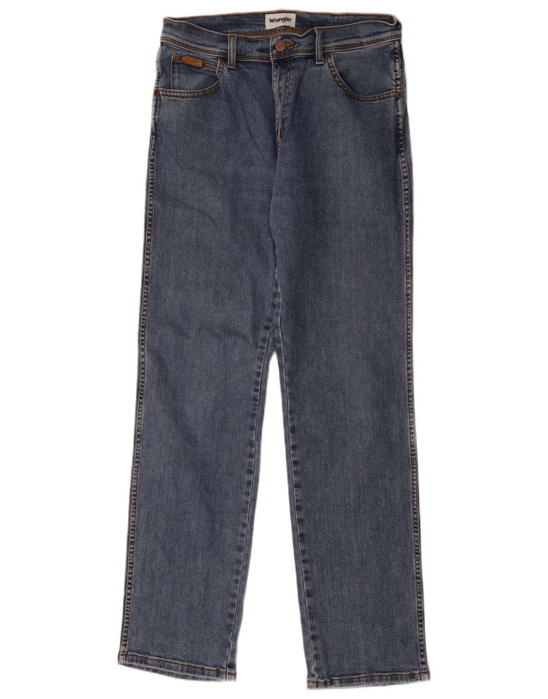 Wrangler Mens Texas Straight Jeans W32 L34 Blue Cotton