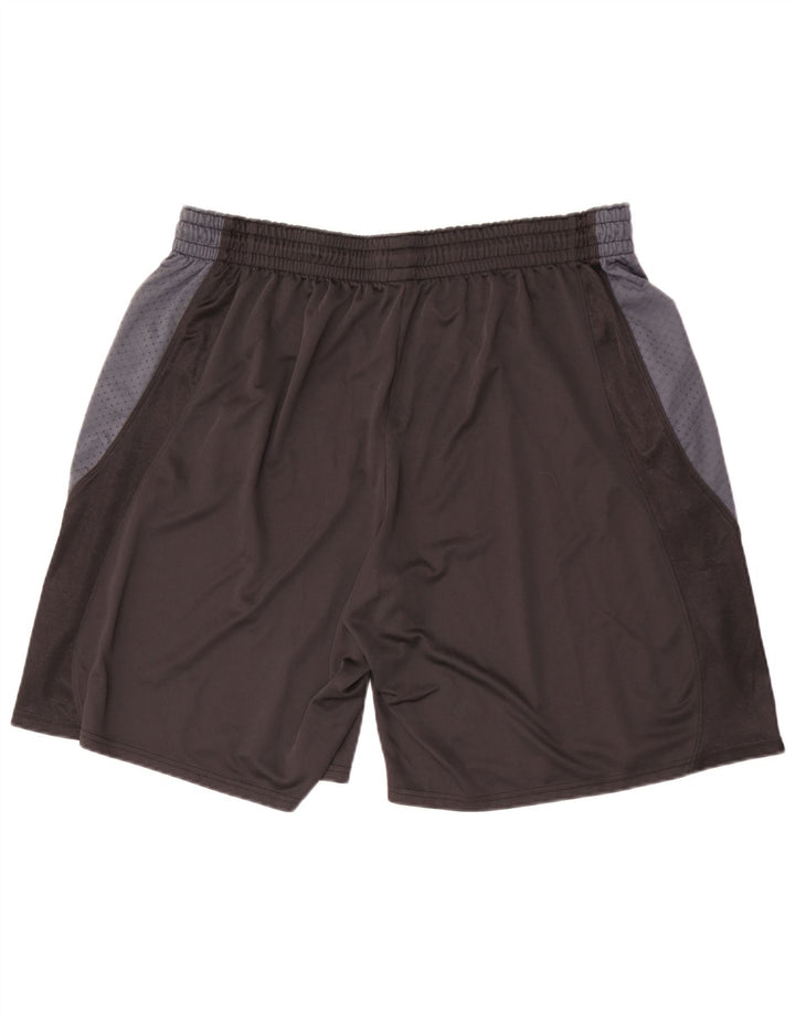 Champion Mens Sport Shorts 2XL  Black Colourblock Polyester