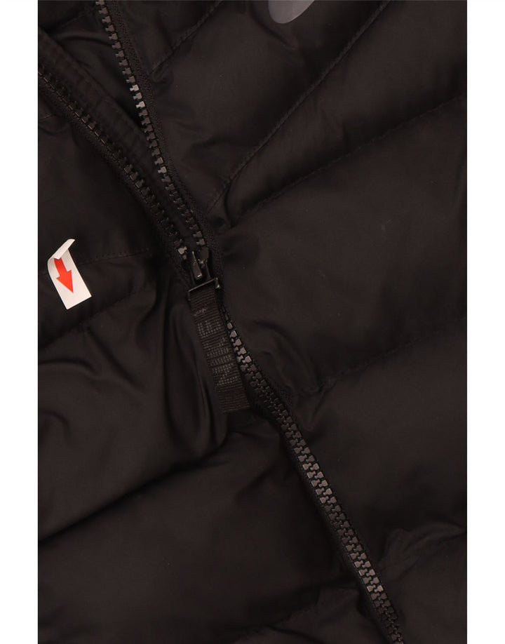 Nike Boys Hooded Padded Jacket 13-14 Years XL Black Polyester