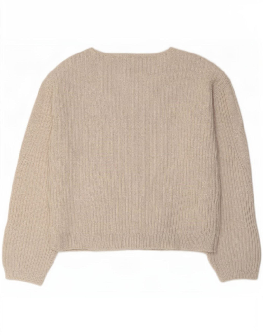 Marks & Spencer Womens Boat Neck Jumper Sweater UK 10 Small Off White