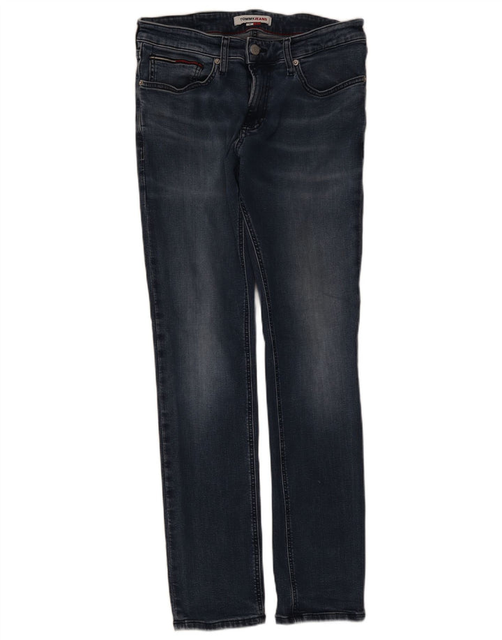 Tommy Hilfiger Mens Slim Jeans W32 L32 Navy Blue Cotton