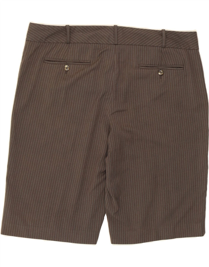 MOSSIMO Womens Chino Shorts US 16 2XL W38 Brown Striped Polyester Vintage Mossimo and Second-Hand Mossimo from Messina Hembry 