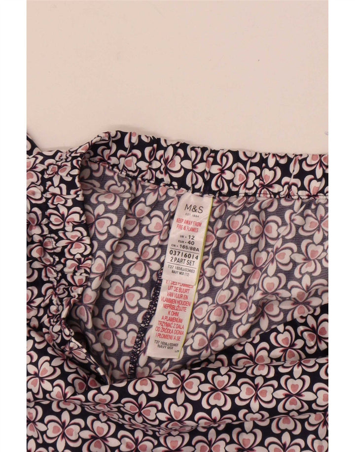Marks & Spencer Womens Casual Trousers UK 12 Medium W30 L30 Navy Blue