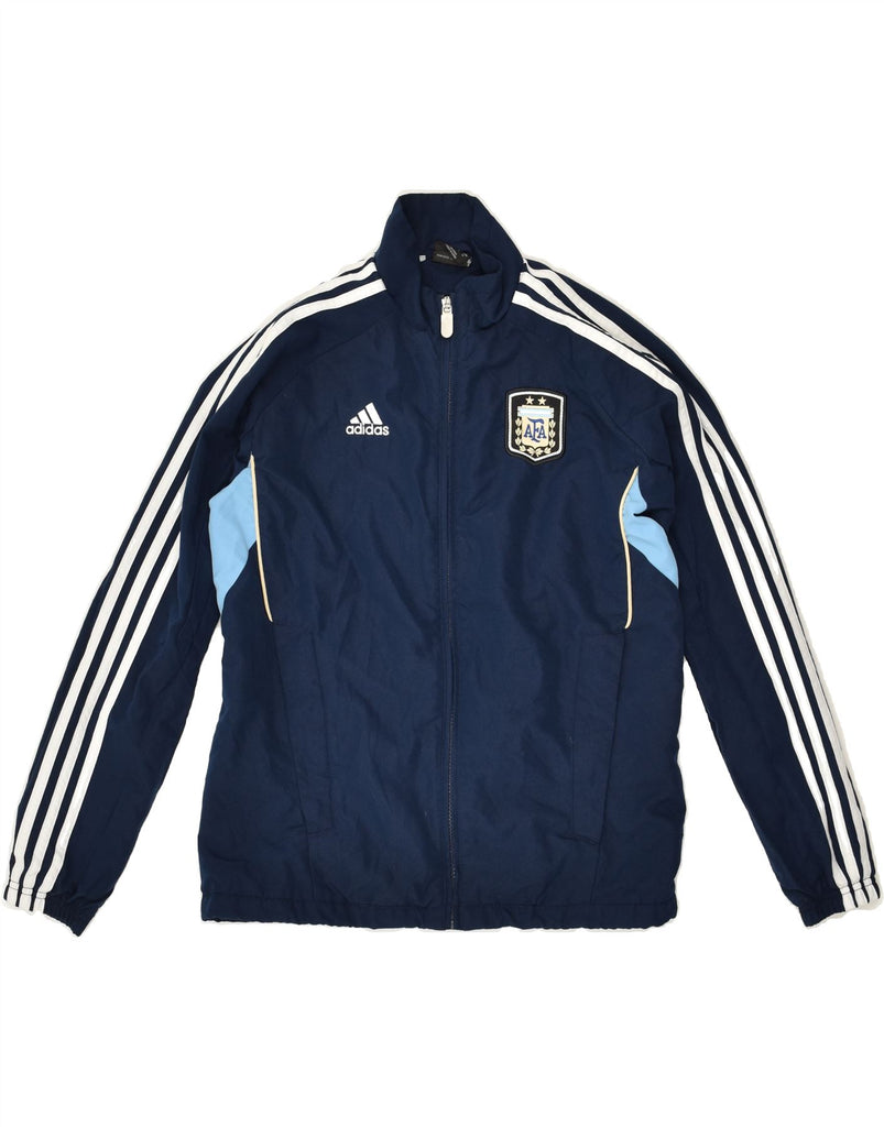 ADIDAS Boys Tracksuit Top Jacket 11-12 Years Navy Blue Polyester | Vintage Adidas | Thrift | Second-Hand Adidas | Used Clothing | Messina Hembry 