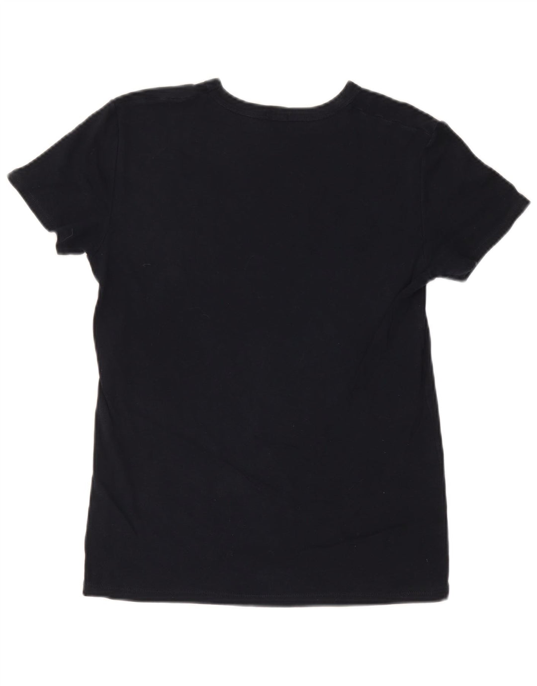Benetton Womens Graphic T-Shirt Top UK 14 Medium Navy Blue