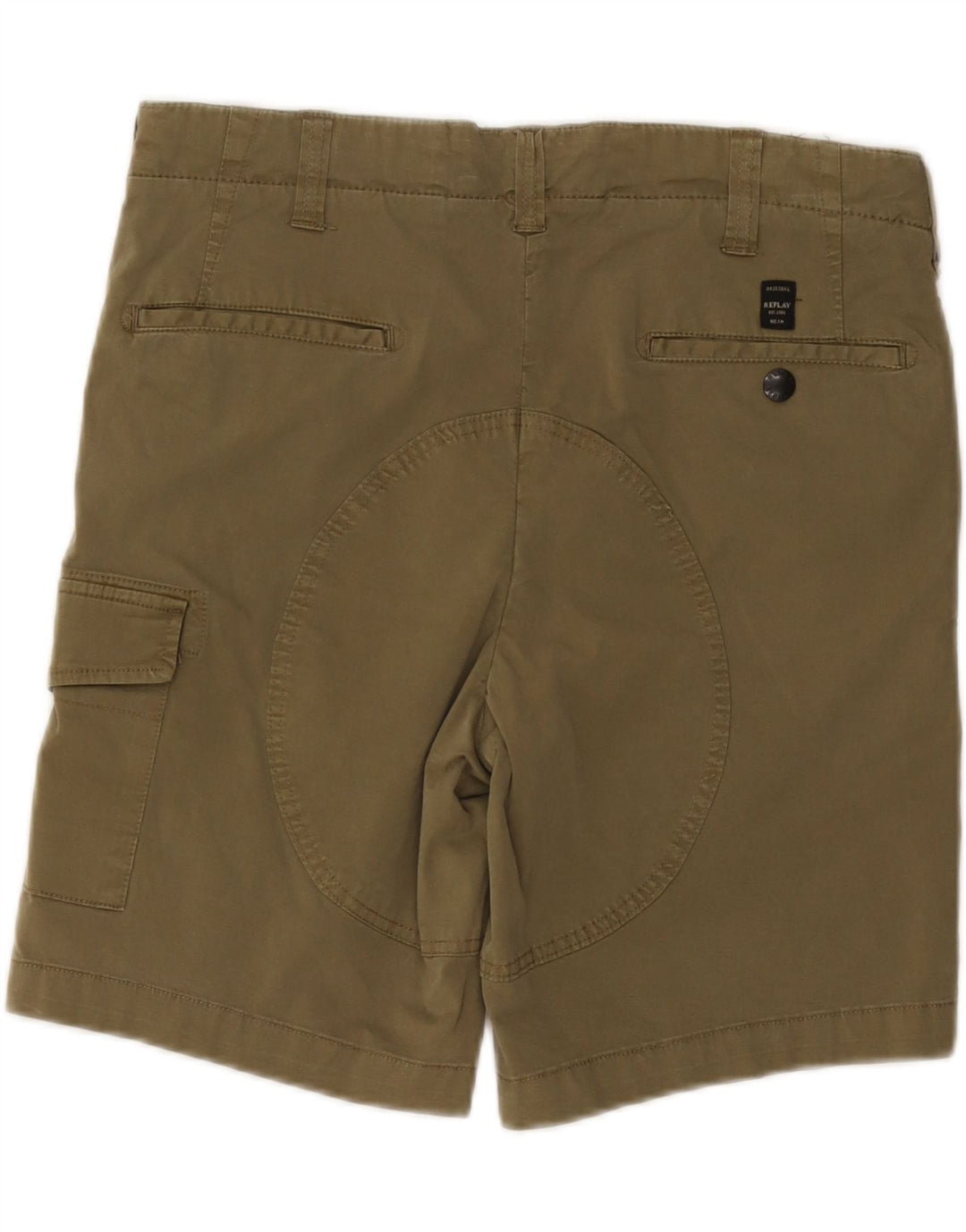 REPLAY Mens Cargo Shorts W29 Small  Khaki Cotton