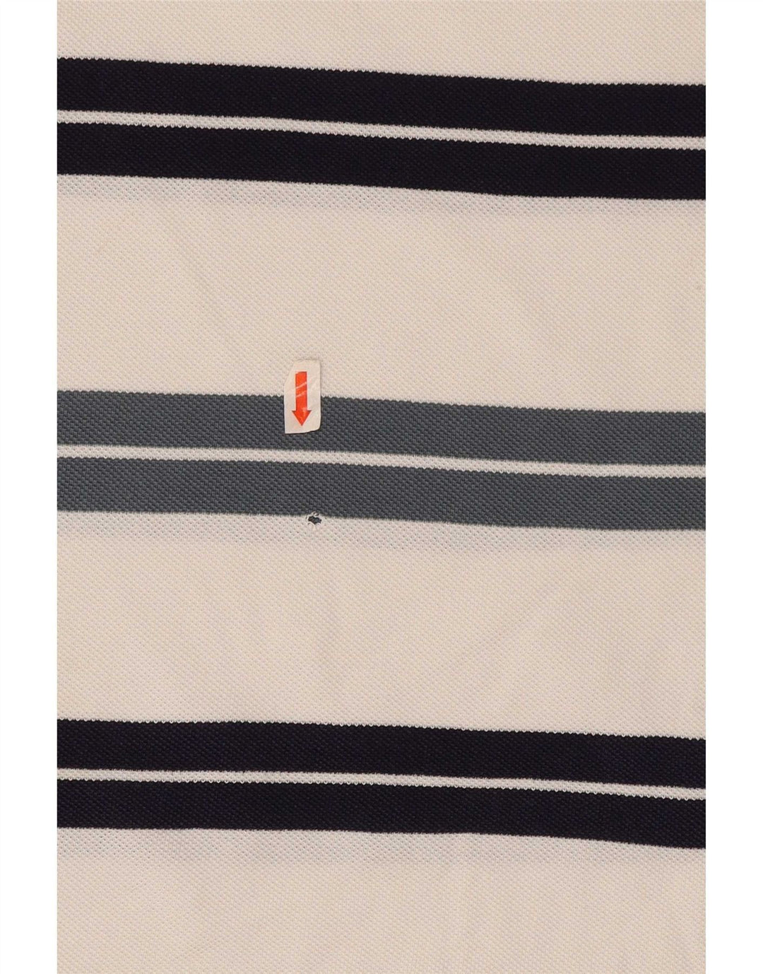 Lacoste Mens Polo Shirt Size 5 Large White Striped