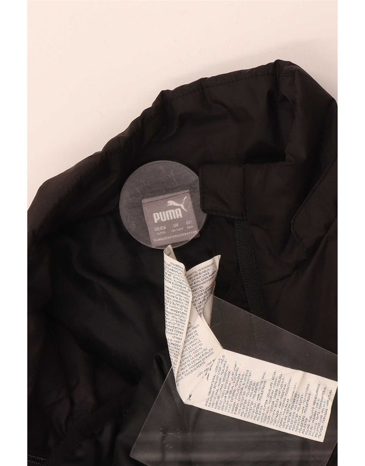 Puma Boys Padded Jacket 13-14 Years Black Polyester