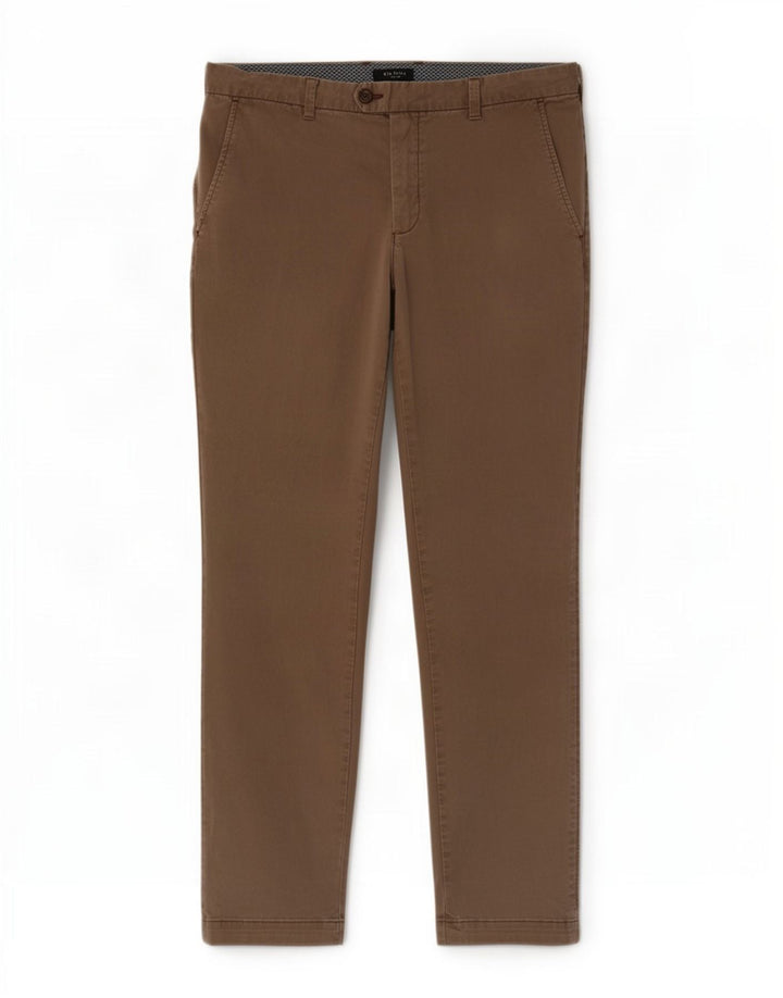 Ted Baker Mens Slim Chino Trousers W36 L30 Beige Cotton