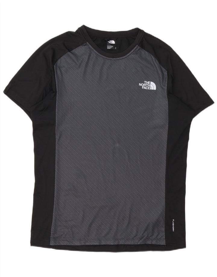 The North Face Mens T-Shirt Top Medium Black Colourblock Polyester